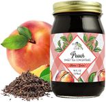 Green Jay Gourmet Peach Sweet Tea Concentrate - All-Natural Black Tea - Easy to Prepare & Makes 1 Gallon - Handcrafted in the USA in a Pint Mason Jar - Ideal for Parties & Gatherings - 16 Ounces