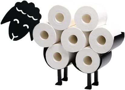 Sheep Decorative Toilet Paper Holder, Funny Bathroom Art Toilet Paper Stand,Toilet Tissue Paper Storage,Premium Metallic Design Free-Standing Bathroom Tissue Storage Toilet Roll Holder