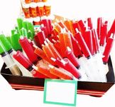 50 Pack Shot Syringes, 20 ml Capacity Reusable Party Springe for Shot & Desserts Syringe Durable Shot Syringes for Halloween Thanksgiving Christmas Bachelorette Parties