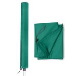 Rotary Washing Line Waterproof Cover with Draw String & Zip- Heavy Duty Rotary Clothes Line Cover - Garden Rotary Dryer and Airer Cover - 165 cm Long | Green