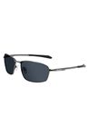 Columbia Men's Sunglasses C114SP FIR RIDGE - Shiny Dark Gunmetal/Solid Smok with Smoke Solid Polarized Lens