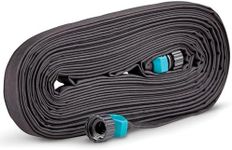 Gilmour 25' Black Flat Weeper Soaker Hose for Garden Beds, Drip Irrigation Outdoor Hose, Flexible Garden Hose for Vegetable Gardens, Flower Beds, Lawns, and Orchards