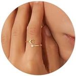 Turandoss Dainty Gold Rings for Wom