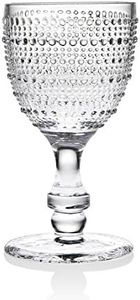 Godinger Wine Glasses Goblets, Beverage Stemmed Glass Cups - Lumina, 9oz, Set of 4