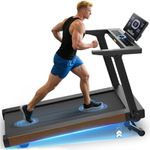 Cowmew Treadmills for Home Foldable, Running Machine with 15% Auto Incline, 20KM/H, 7HP, 180KG Capacity, Folding Treadmill for Heavy People with LED Display, Speed Knob, Fitness Apps, Bluetooth