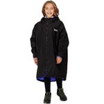 Regatta Kids Waterproof Robe Juniors Black/Oxford Blue 5-9 Years