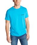 Nautica Men's Short Sleeve Solid Crew Neck T-Shirt Polo, Hawaiian Ocean, XXL