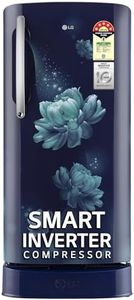 LG 201 L 5 Star Inverter Direct-Cool Single Door Refrigerator (GL-D211HBCZ, Blue Charm, Base stand with drawer)
