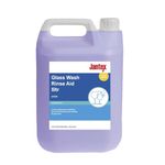 Jantex Commercial Glasswasher Rinse Aid Concentrate 5 Litre, Blue, Commercial Use Rinse Aid, Low Foaming, Suitable for use in Cabinet Glass Washers, CF979