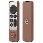 elago | LINE Friends Slim Case Compatible with Apple TV 4K Siri Remote 3rd (2022) & 2nd Generation - Slim Design, Light Weight, Scratch-Free Silicone, Shock Absorption, Full Access to All Functions