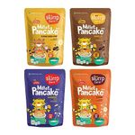 Slurrp Farm Healthy Pancake Lovers Combo | Blueberry, Classic, Chocolate & Banana | No Maida, Wheat & Preservative | Made With Millets | 100% Vegetarian Healthy Breakfast for Kids & Adults,150G*4