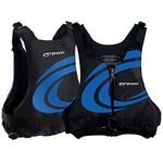 Typhoon Yalu Wave Front Zipper 50N Buoyancy Aid BS EN393:1994 approved - Canoe Kayak Dinghy SUP Jacket (Black/Blue, S/M)