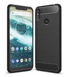 Zapcase Back Cover Case for Motorola One Power | Compatible for Motorola One Power Back Cover Case | 360 Degree Protection | Soft and Flexible (TPU | Matte Black)