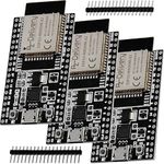 AZDelivery 5Pcs ESP32 Dev Kit C V4 NodeMCU ESP32 WROOM-32 WLAN/WiFi Development Board Unsoldered Version compatible with Arduino including E-Book! (Successor module of the ESP32 Dev Kit)…
