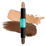 NYX PROFESSIONAL MAKEUP, Wonder Stick, Dual-Ended Stick, Contour And Highlight - MEDIUM TAN