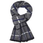 CUNDOU Cold Weather Scarves Thick Cashmere Scarf For Men Warm Soft Wool Scarf For Winter Autumn