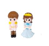 Eoast Miniature Model Couple Sweet Lovers Couple Figurine Miniature -(Multicolour, Small) - Set (Sweet Lovers Prince Princess Couple)