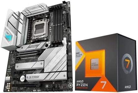 Micro Center CPU Motherboard Kit AMD Ryzen 7 7800X3D Unlocked Desktop Processor with ASUS ROG Strix B650-A Gaming WiFi 6E AM5 Gaming Motherboard