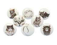 G Decor Cats Ceramic Door Knobs Ceramic Door Knobs, Vintage, Shabby Chic, Interior Furniture, Cabinet Cupboard Drawers Pulls Handles