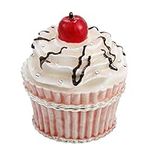 Hand Painted Enamel Cupcake with Ch