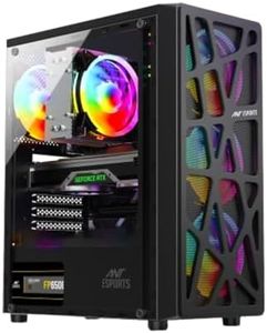 METHEI Gaming Desktop Computer, (Core i7-3770 3.4 GHz // 16 GB DDR3 RAM // 512 GB SSD // GT 730 4 GB Graphics // RGB Cabinet // Windows 10)