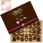 Lindt Lindor Gifts Selection Fine Continental Chocolate Box Extra Large - 40 Assorted Milk, Dark And White Chocolates, 427g - Sharing Box - For Him Or Her On Valentines Day, Christmas, Birthday