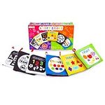 abeec Soft Books for Babies - Baby Books 0-6 months - Set of 6 Soft Book Sensory Set - 3 Colour and 3 Black & White - Ideal Baby Gift