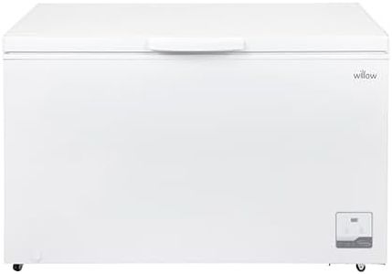 Willow W400CFW 400L Freestanding Chest Freezer with Removable Storage Baskets, Electronic Thermostat, 4* Freezer Rating, Low Noise, 2 Years Warranty - White
