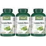 VORST Lemon Balm 500mg With 10:1 Extract Ratio (5000mg Raw Herb Equivalent) 180 Vegan Capsules | Supplement for Sleep & Digestive Aid | Leaf Extract Powder Pills | 3 Bottles