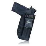 Gun Holster, IWB Kydex 380 EZ Holster for M&P 380 Shield EZ Concealed Carry - M&P 380 EZ Holster - S&W 380 EZ IWB Holster M&P Shield 380 EZ Concealed Carry 380 EZ Pistol Gun Accessories (Black, Right)