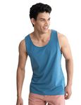 DAMENSCH Men Neo-Cool Casual Tank Tops- Nautical Teal- Large