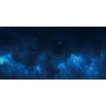 AWERT 30x12 inches Galaxy Aquarium Background Cloud Stars and Blue Cosmic Universe Fish Tank Background Mystery Space Terrarium Background