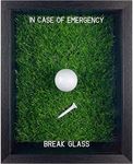 BREAK GLASS GIFTS Funny in Case of Emergency Golf Gifts- Unique Golf Gag Wall Art for Mom or Dads Hilarious Golf Gifts for Men or Women, Ideal Fun Gift for Mom or Dad Golf Lover