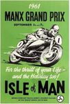 Vintage Poster Manx Grand Prix 1961 Isle Of Man Photo Wall Art Picture Poster A4