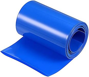 MECCANIXITY Battery Wrap PVC Heat Shrink Tubing 50mm Dia 80mm Flat 10 Feet(3meters) Blue Good Insulation for Battery Pack