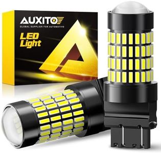 AUXITO 3157 LED Bulbs Reverse Lights, Super Bright 3056 3156 3057 4157 LED Bulbs with Projector for Reverse Back Up Lights Tail Brake Signal Parking Lights, 6000K White
