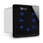 Powerline A100B In Wall Bluetooth Amplifier with USB MP3 Music Player - 4 Channel Black