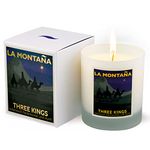 La Montaña Three Kings | Handmade, Natural & Organic Scented Candle Inspired by Spain | Luxury Candle Gift for Women | Cedarwood, Frankincense, Myrrh, Pine Needles, Turrón (Almond Nougat) & Brandy