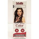 CoSaMo -Love Your Color- Ammonia & Peroxide Free Hair Color #775 Light Ash Brown (Pack of 3)