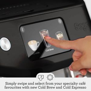 Sage The Oracle Jet Professional Coffee Machine, Black Truffle – 2.3L, 14 Pre-Sets, Manual & Auto Milk Frother, Knock Box