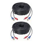 Lorex 2 Pack 100' UL/cm-Rated Premium 4K RG59/Power Accessory Cable