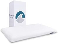 Bluewave Bedding Ultra Slim Gel Memory Foam Pillow for Stomach and Back Sleepers - Thin, Flat Design for Cervical Neck Alignment and Deeper Sleep (2.75-Inches Height, Standard Size)