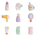 LiQunSweet 45 Pcs 9 Style Opaque Resin Daily Necessities Hygiene Slime Charms Toothbrush Flat Back Slime Bead for DIY Craft Scrapbooking Phone Case Décor