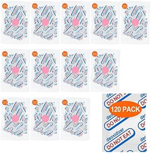 120 Packs 500CC Food Grade Oxygen Absorbers (10 Pack in Individual Vacuum Bag ) , Oxygen Absorbers For Long Term Food Storage with Oxygen Indicator , Works in Mylar Bags, Mason Jars, and Vacuum Bags