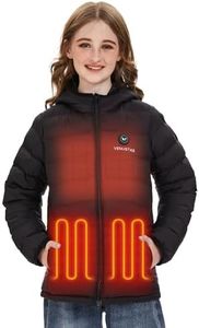 Venustas Kids Heated Jacket with Battery Pack, Boys Girls Lightweight Electric Heated Coat