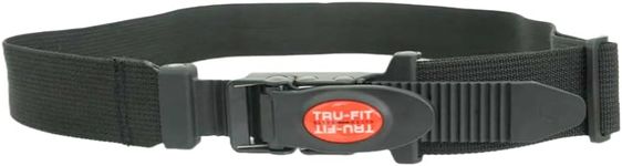 TRU-FIT TOOL BELTS ALUMINUM - TRU RATCHETING BUCKLE WITH QUICK RELEASE. REPLACEMENT BELT ONLY FOR CONSTRUCTION TRADES TOOL BAGS.