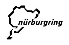 Nurburgring Sticker | Nurburgring Track Map Racing Car Tuning Symbol Vinyl Decal | Funny Nurburgring Circuit Bumper Sticker, Window Sticker for Race Turbo Driver Car Van Bike