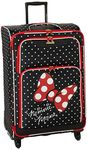 American Tourister Disney Mickey All Ages Spinner, Minnie Mouse Red Bow, Checked – Large