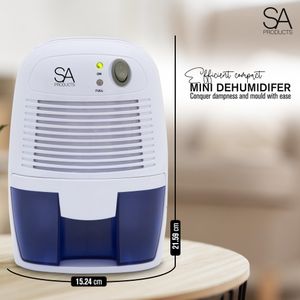 SA Products Dehumidifier, 500ml – Compact White Moisture Absorber