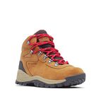 Columbia Women's Newton Ridge Plus Waterproof Amped Leather & Suede Hiking Boot Elk/Mountain Red, 8 Wide US